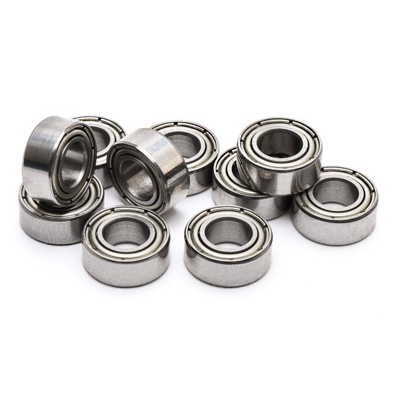 JIUWU 5x10x4mm Miniature Deep Groove Ball Bearing Skateboard Bearings MR105ZZ L-1050ZZ Pack of 10 - Image 4